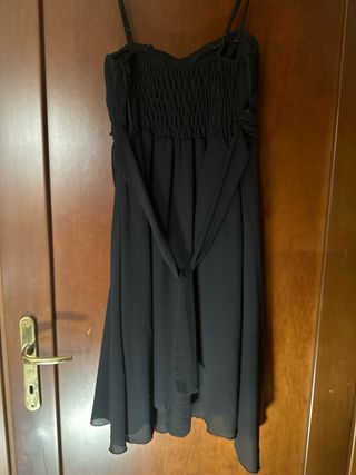 abito nero elegante corto