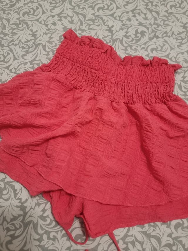 Falda pantalón volantes