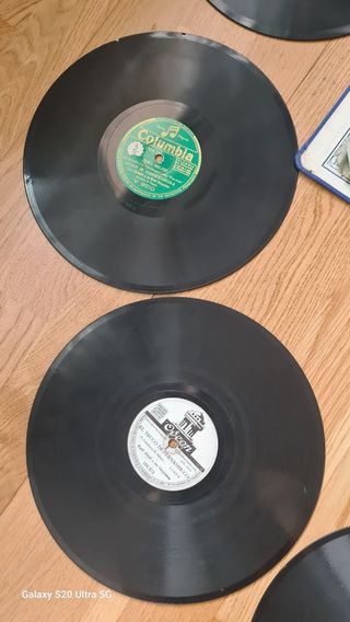 12 Discos de pizarra Gramófono 