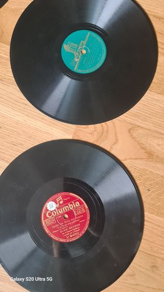 12 Discos de pizarra Gramófono 