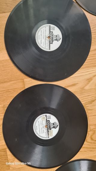 12 Discos de pizarra Gramófono 