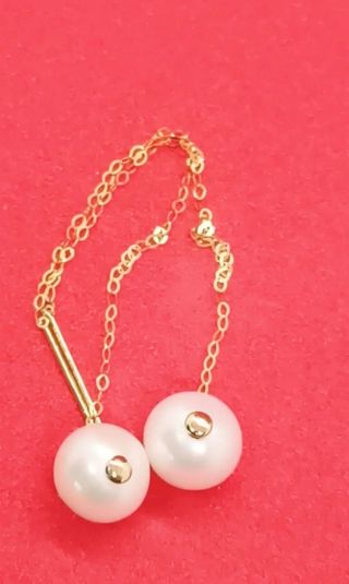 Pendientes oro 18k perlas australianas