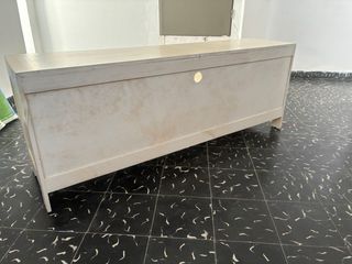 Mueble TV rústico blanco roto