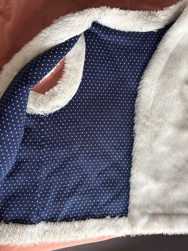 Gilet blanco de pelo sintético