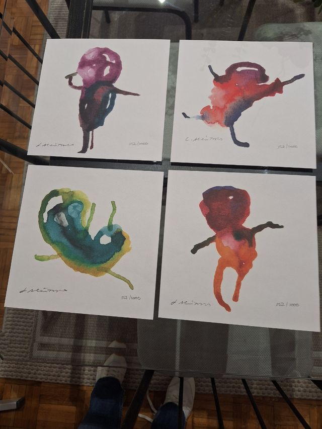 4 Fogli astratti LUIS Alcántara.