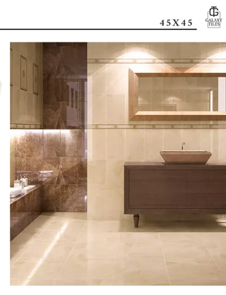 AZULEJO BEIGE BRILLO 45x45