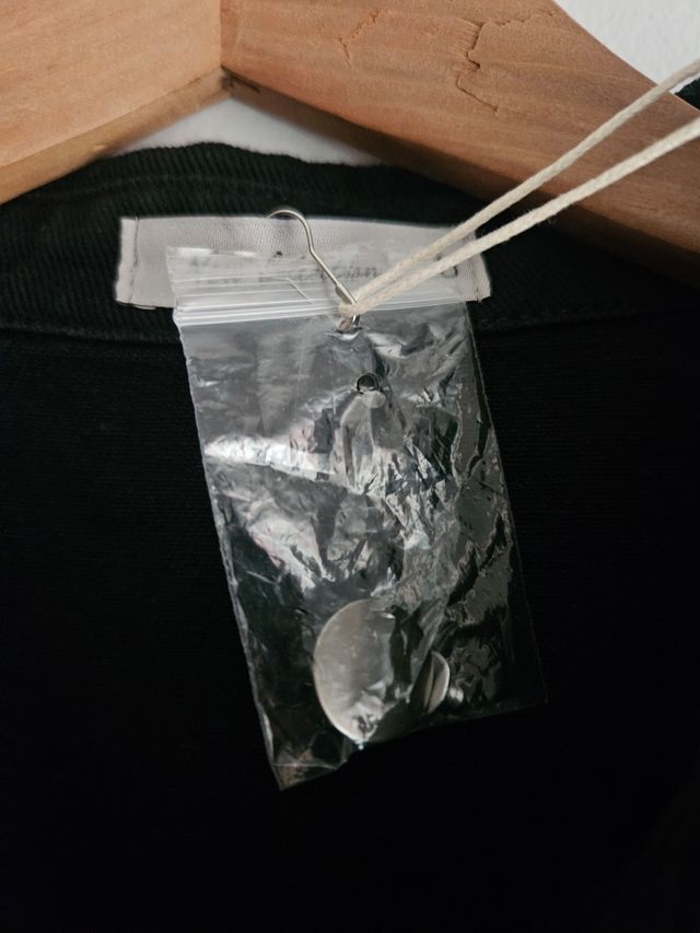 Chaqueta vaquera negra flecos-talla Unica