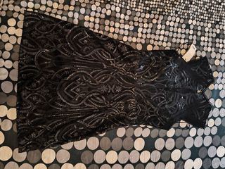 Vestido negro fiesta lentejuelas