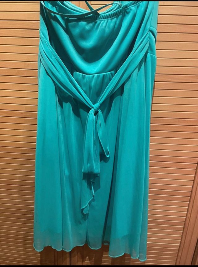 Vestido El Corte Inglés turquesa
