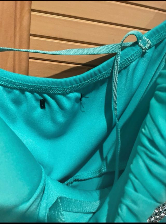 Vestido El Corte Inglés turquesa