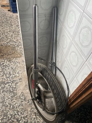 Horquilla y rueda delantera