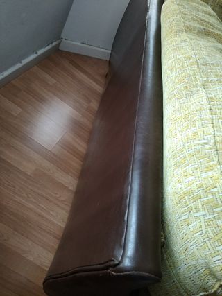 Sofá 2 plazas beige-verde