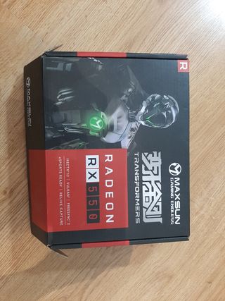 Tarjeta gráfica Radeon RX550 4GB marca maxsun