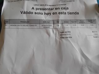 Grifo cocina monomando nuevo