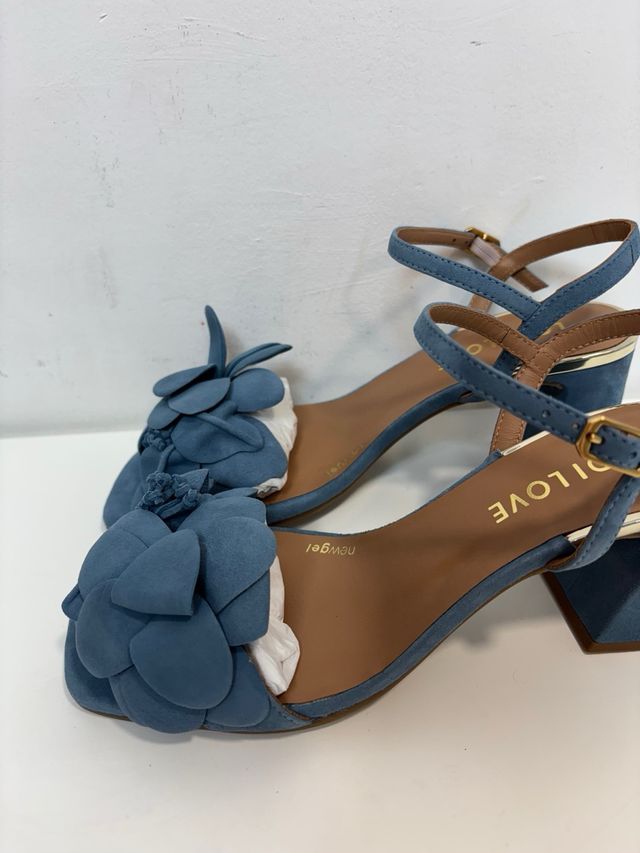 LODILOVE - Zapatos tacón azul