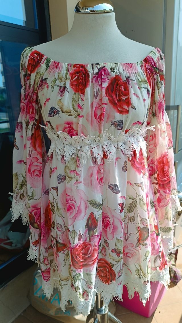 Abito fiori Mexton tg M