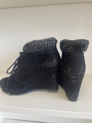 Botines Bershka negros -talla 37