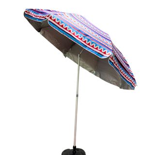 Sombrilla playa azul-roja. Nueva. Varios tamaños.