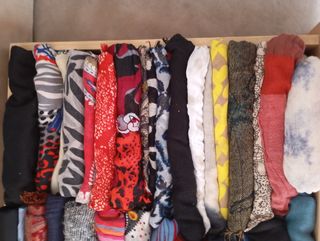 Lote Pañuelos y bufandas multicolor