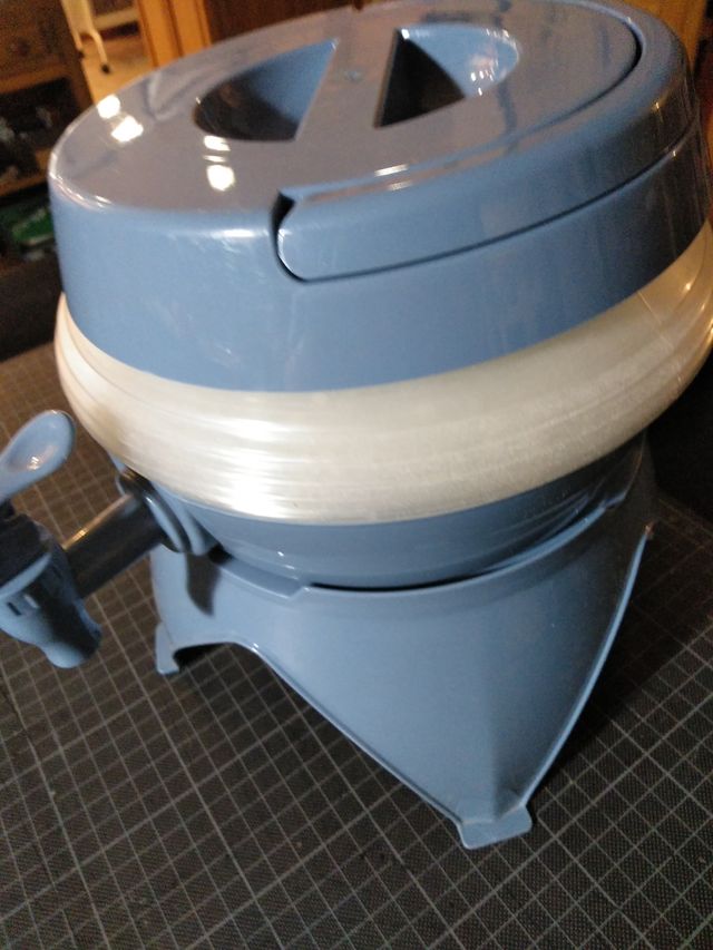 Dispensador agua plegable- plástico azul 5litros