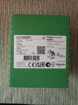 Contactor LC1D25P7 TeSys Schneider