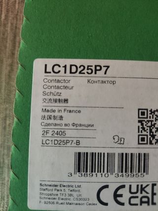 Contactor LC1D25P7 TeSys Schneider