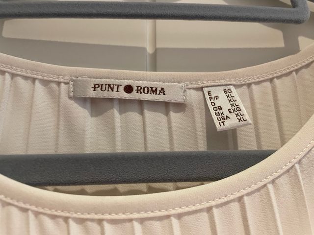 Blusa PUNT ROMA blanca XL