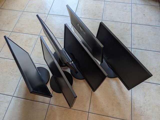 6 PC HP con monitor, tastiera e mouse,Ottimo stato