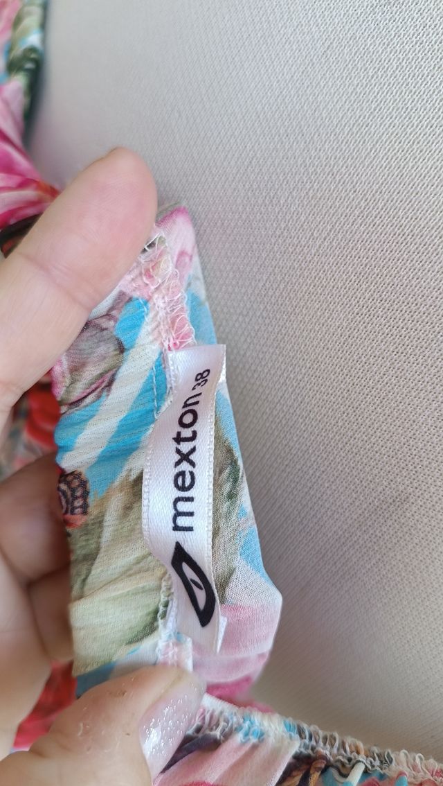 Vestito Mexton fiori | Blu Rosa