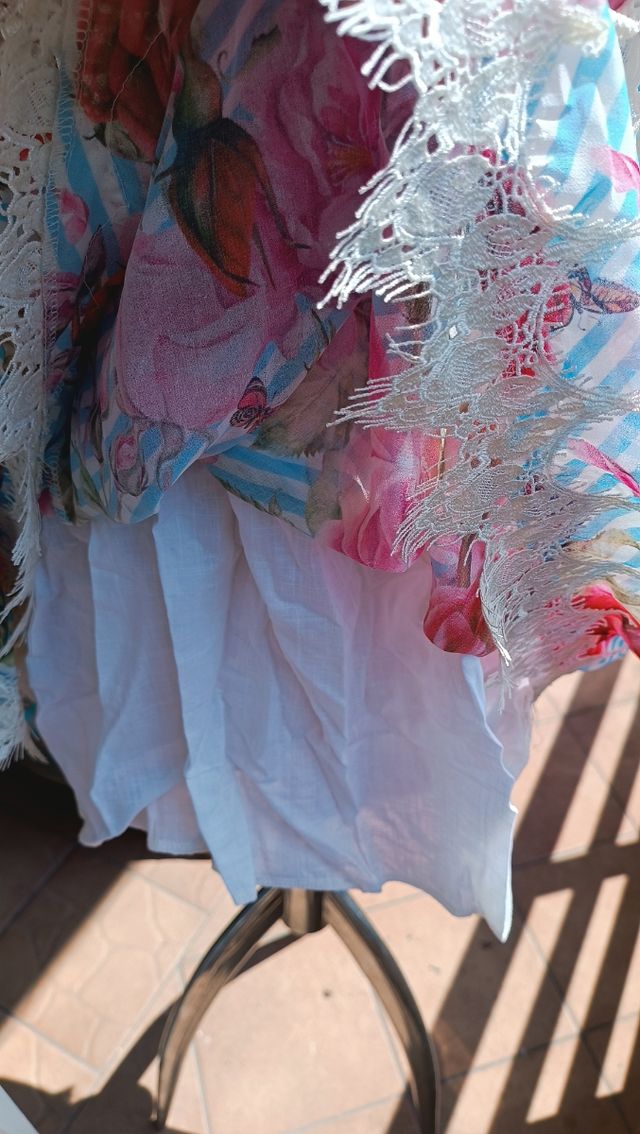 Vestito Mexton fiori | Blu Rosa