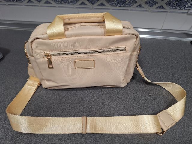 Bolso bandolera beige