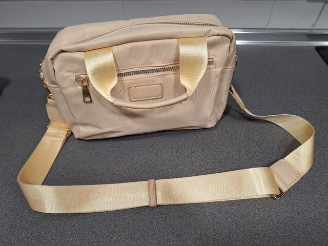 Bolso bandolera beige