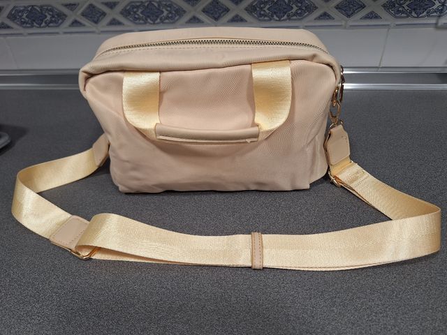 Bolso bandolera beige
