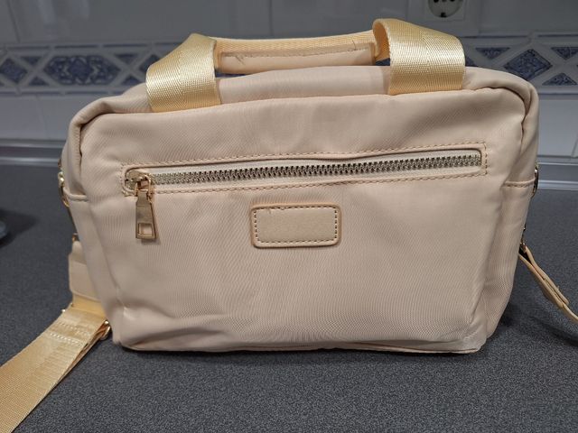 Bolso bandolera beige
