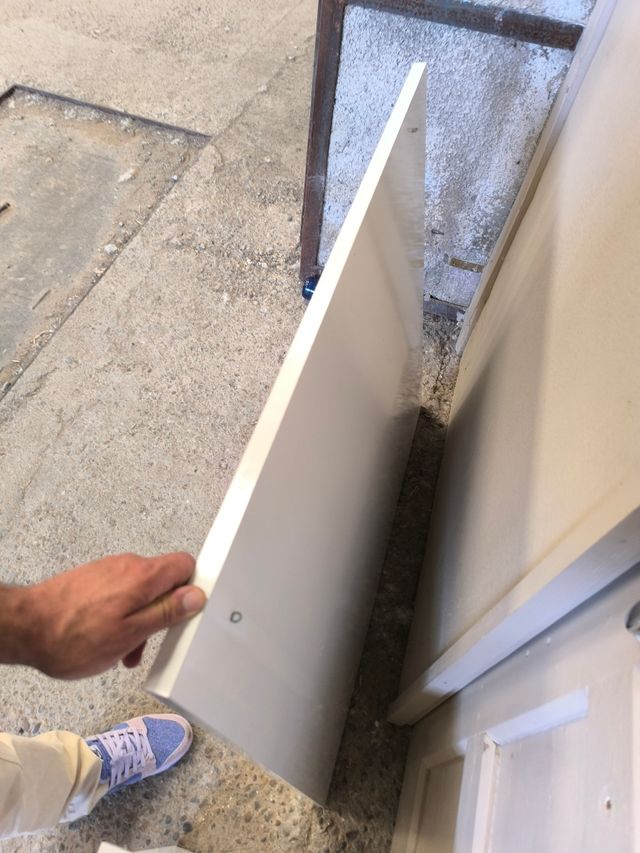 Cabecero + mesita noche blanco