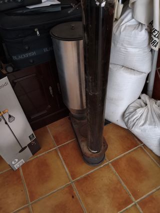 Chimenea Redondo - Hueso, pellets, cáscara almendr