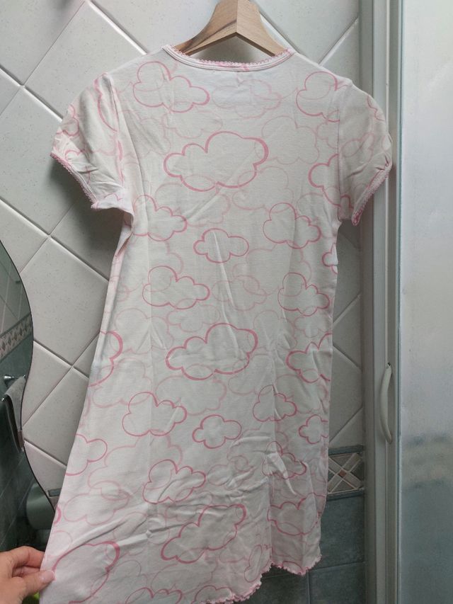 Pigiama bimba cotone rosa tg. 14