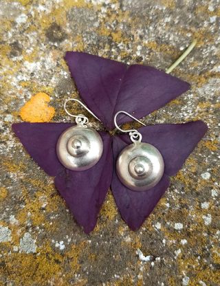 Pendientes étnicos de plata