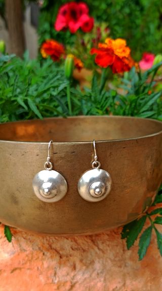 Pendientes étnicos de plata