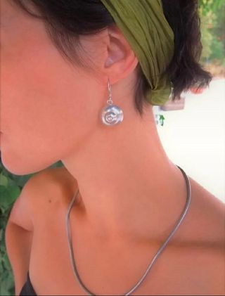 Pendientes étnicos de plata