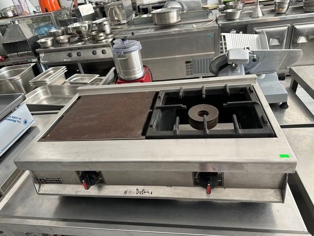 Cocina de sobremesa plancha y fuego 