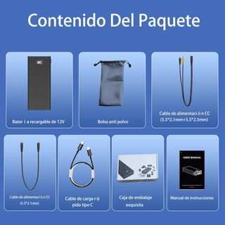 Power Bank 20.000 mAh para portátil, cámaras, etc