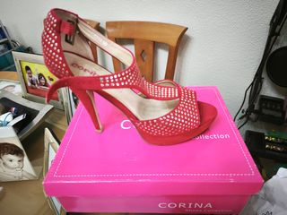 Sandalias rojas CORINA fiesta