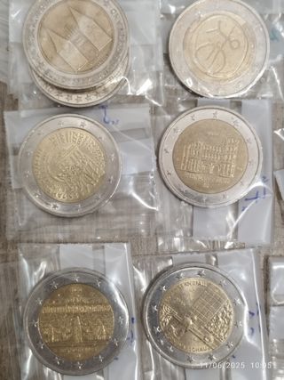 Monedas 2€ Alemania: varios años: 
