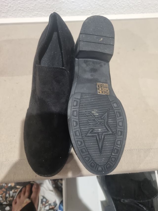 Botines negros tacón bajo - nº 39-40