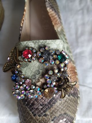 Alpargatas mujer estampadas serpiente