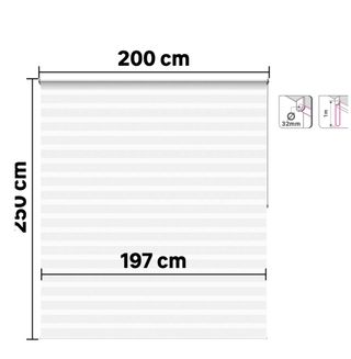 Estor enrollable Leroy Merlin blanco 180cm