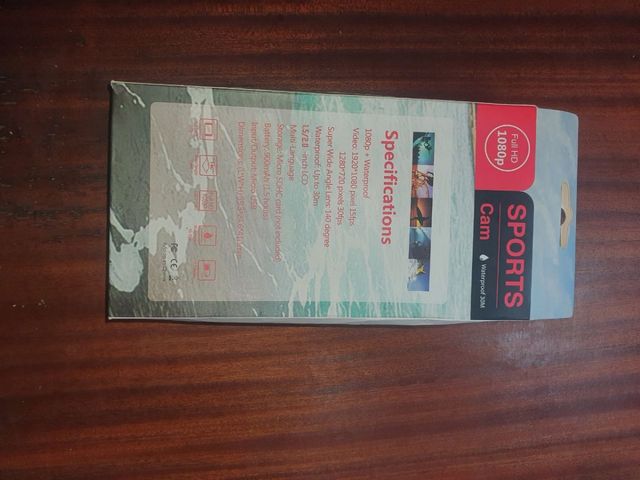 Câmera esportiva 1080p Full HD