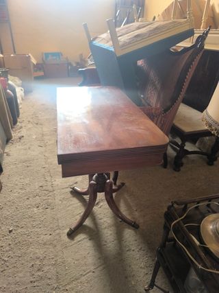 Mesa madera antigua extensible