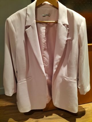 Traje rosa mujer - americana & pantalón Talla 52